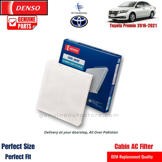 Toyota Premio 2016-2021  Denso Genuine Cabin Ac Filter in Pakistan. 100% Genuine, Reliable, Best Price, Cash on Delivery Available   