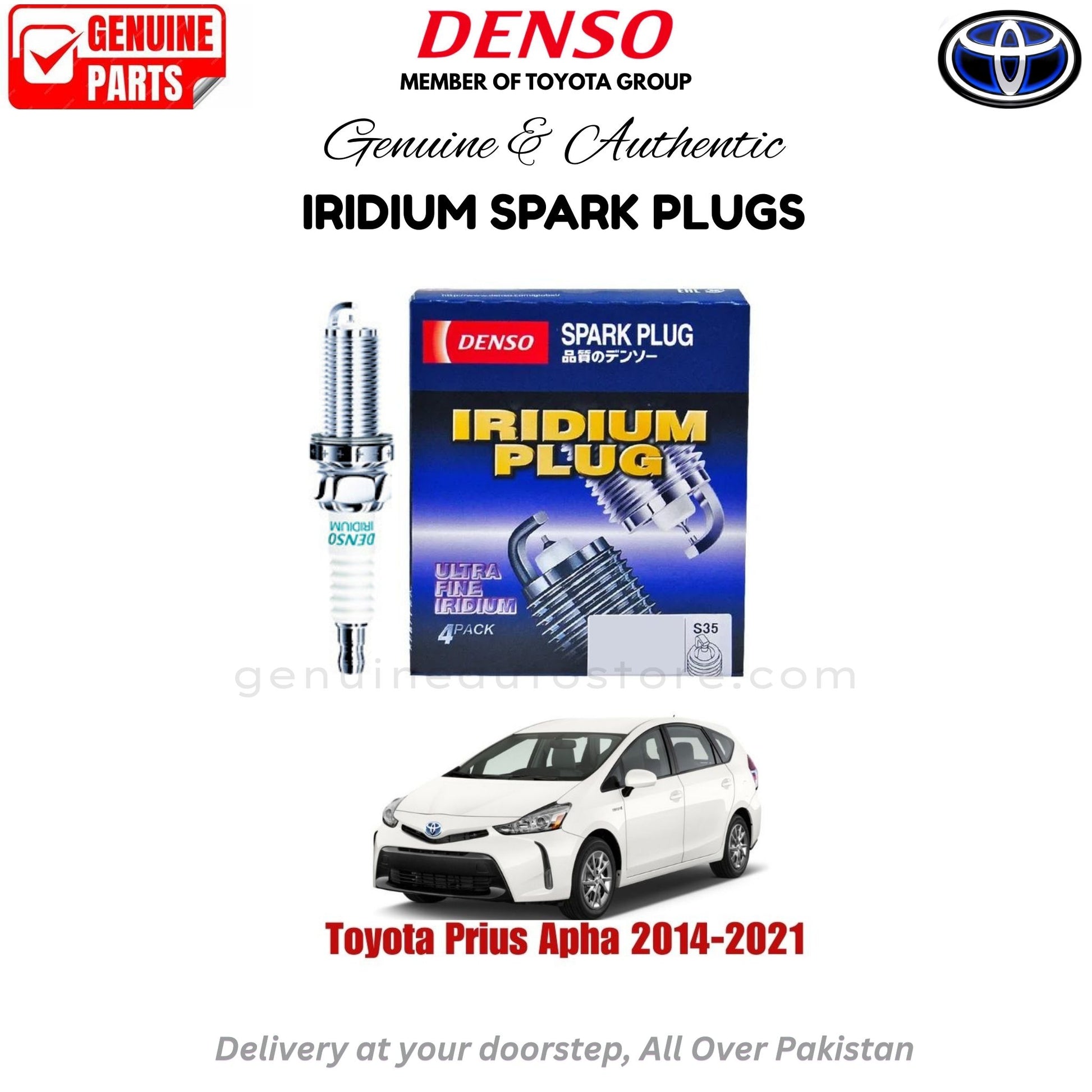 Toyota Prius Apha 2014-2021 Denso Iridium Spark Plug in Pakistan, 100% Genuine, Reliable, Best Price, Cash on Delivery Available   