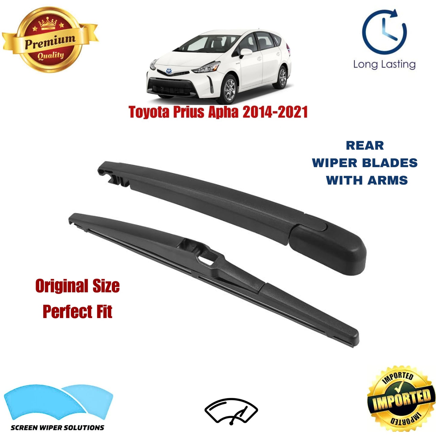 Toyota Prius Apha 2014-2021 Rear Wiper Blade with Arm in Pakistan
