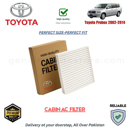 Toyota Probox 2002-2014 CABIN AC FILTER in Pakistan. 100% Genuine, Reliable, Best Price, Cash on Delivery Available 
