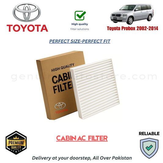 Toyota Probox 2002-2014 CABIN AC FILTER in Pakistan. 100% Genuine, Reliable, Best Price, Cash on Delivery Available 
