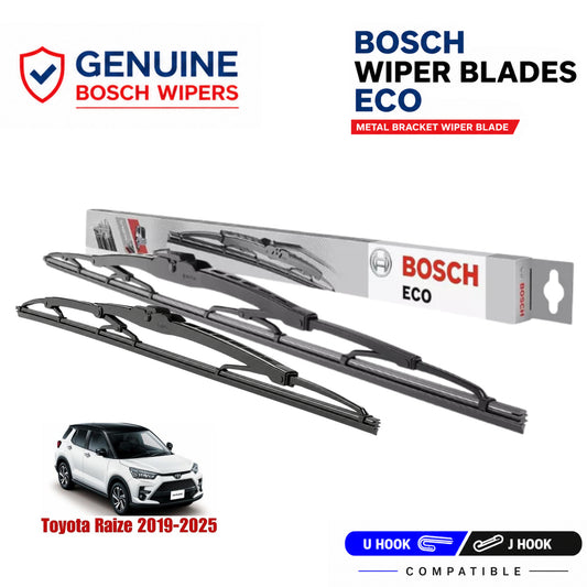 Bosch Genuine metal front wiper set for Toyota Raize 2019-2025, pair of two