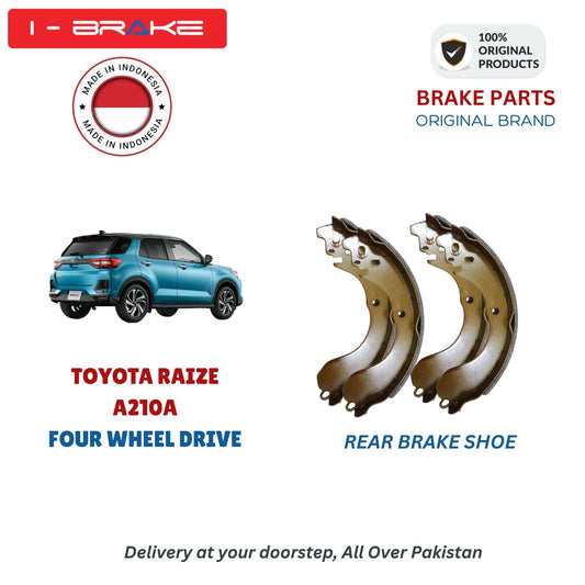 Toyota Raize A210 FWD Rear Brake Shoe Ibrake Indonesia in Pakistan