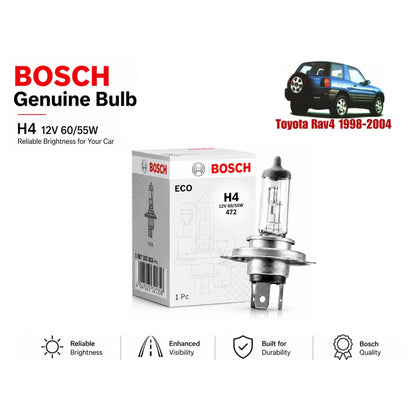Toyota Rav4 1998-2004 Headlight Bulb Bosch in Pakistan