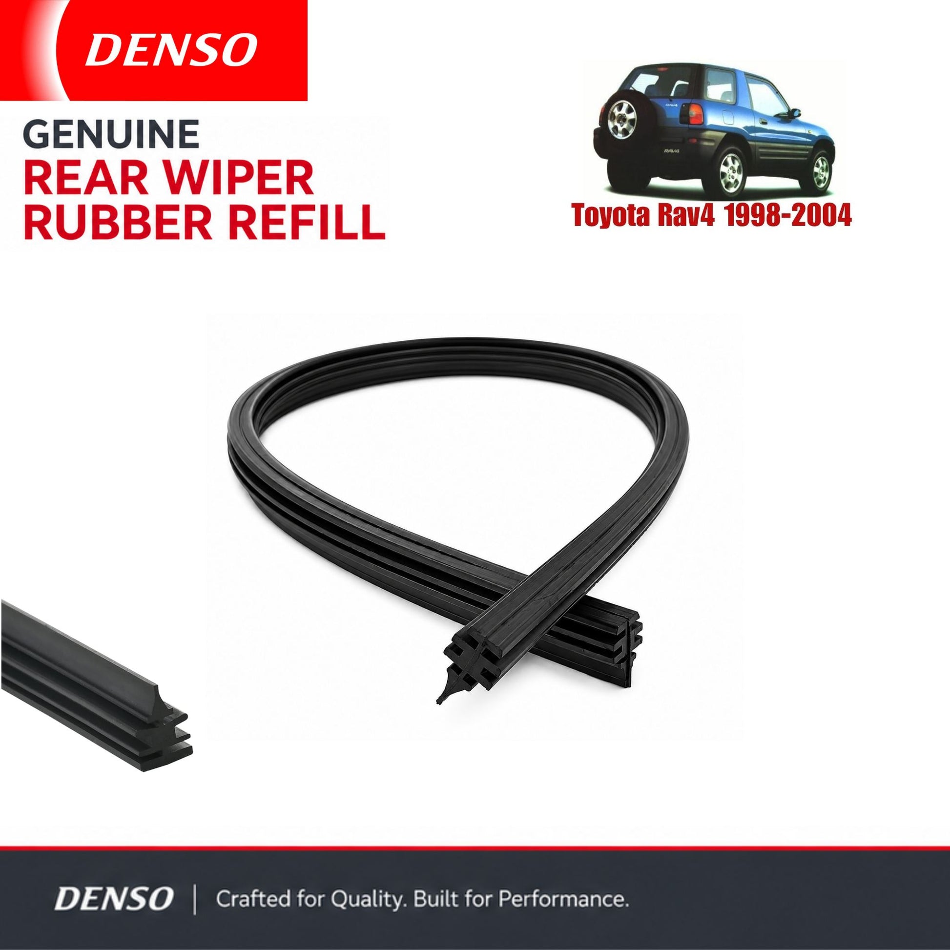 Denso Genuine rear wiper rubber for Toyota Rav4 1998-2004