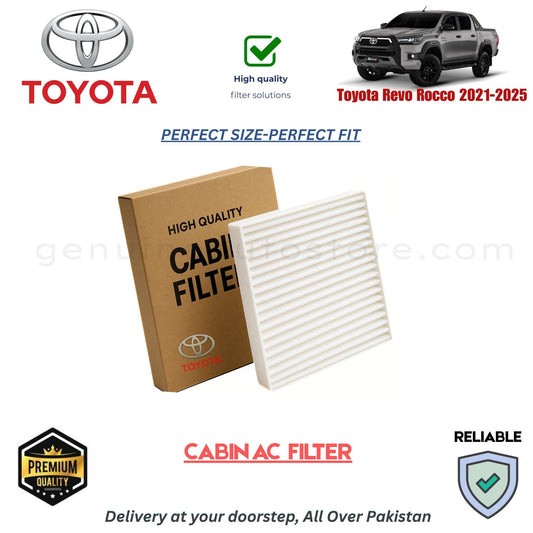Toyota Revo Rocco 2021-2025 CABIN AC FILTER in Pakistan. 100% Genuine, Reliable, Best Price, Cash on Delivery Available 