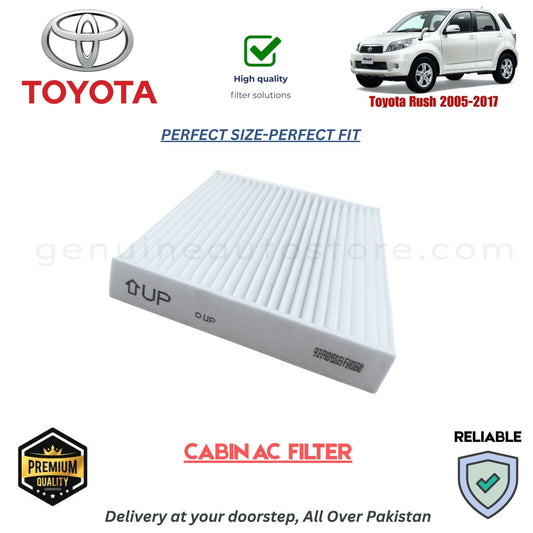Toyota Rush 2005-2017 CABIN AC FILTER in Pakistan. 100% Genuine, Reliable, Best Price, Cash on Delivery Available 
