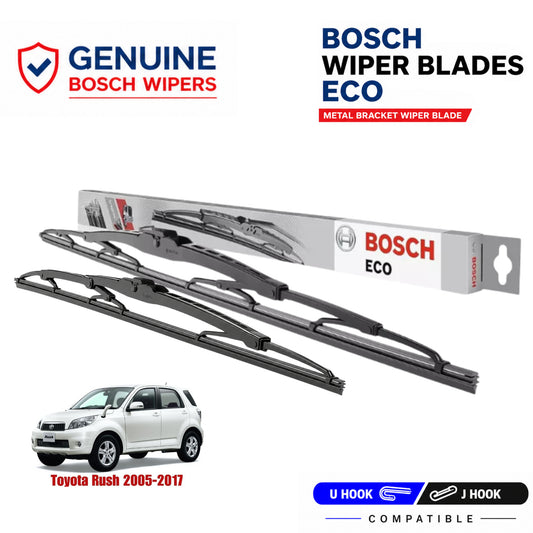 Bosch Genuine metal front wiper set for Toyota Rush 2005-2017, pair of two