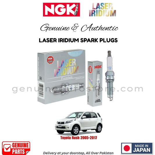 Toyota Rush 2005-2017 NGK LASER IRIDIUM SPARK PLUGS in Pakistan. 100% Genuine, Reliable, Best Price, Cash on Delivery Available