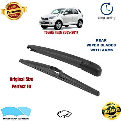 Toyota Rush 2005-2017 Rear Wiper Blade with Arm in Pakistan