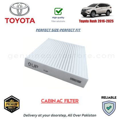 Toyota Rush 2016-2025 CABIN AC FILTER in Pakistan. 100% Genuine, Reliable, Best Price, Cash on Delivery Available 