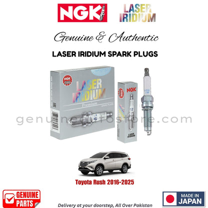Toyota Rush 2016-2025 NGK LASER IRIDIUM SPARK PLUGS in Pakistan. 100% Genuine, Reliable, Best Price, Cash on Delivery Available
