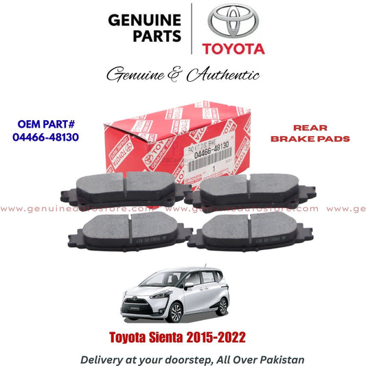 Toyota Sienta 2015-2022 Genuine Rear Brake Pads 04466-48130 Pakistan