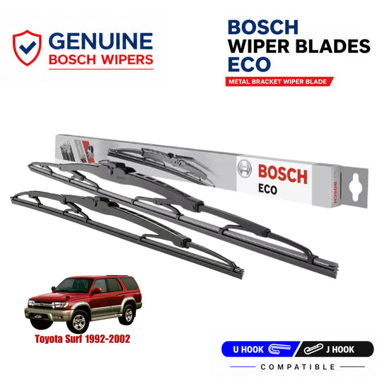 Bosch Genuine metal front wiper set for Toyota Surf 1992-2002, pair of two