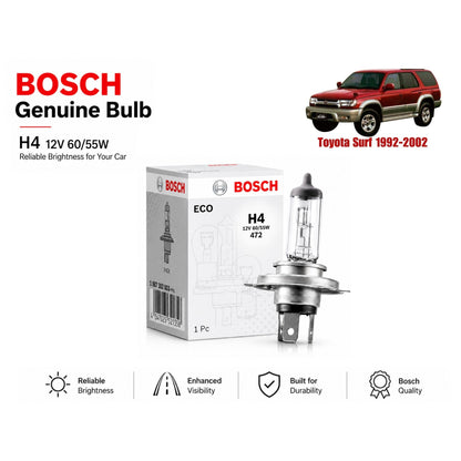 Toyota Surf 1992-2002 Headlight Bulb Bosch in Pakistan