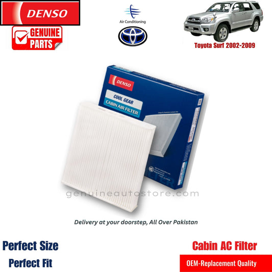 Toyota Surf 2002-2009 Denso Genuine Cabin Ac Filter in Pakistan. 100% Genuine, Reliable, Best Price, Cash on Delivery Available   