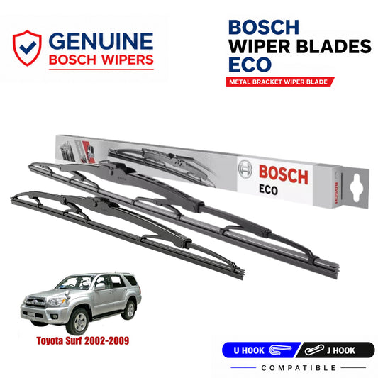 Bosch Genuine metal front wiper set for Toyota Surf 2002-2009, pair of two