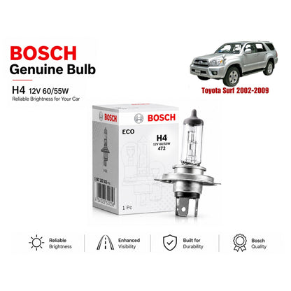 Toyota Surf 2002-2009 Headlight Bulb Bosch in Pakistan