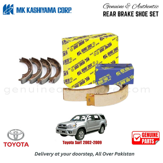 Toyota Surf 2002-2009 MK JAPAN REAR BRAKE SHOE SET in Pakistan. 100% Genuine, Reliable, Best Price, Cash on Delivery Available