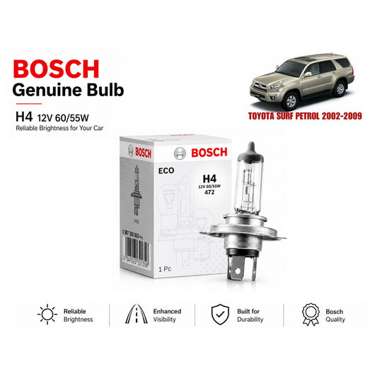 Toyota Surf Petrol 2002-2009 Headlight Bulb Bosch in Pakistan 
