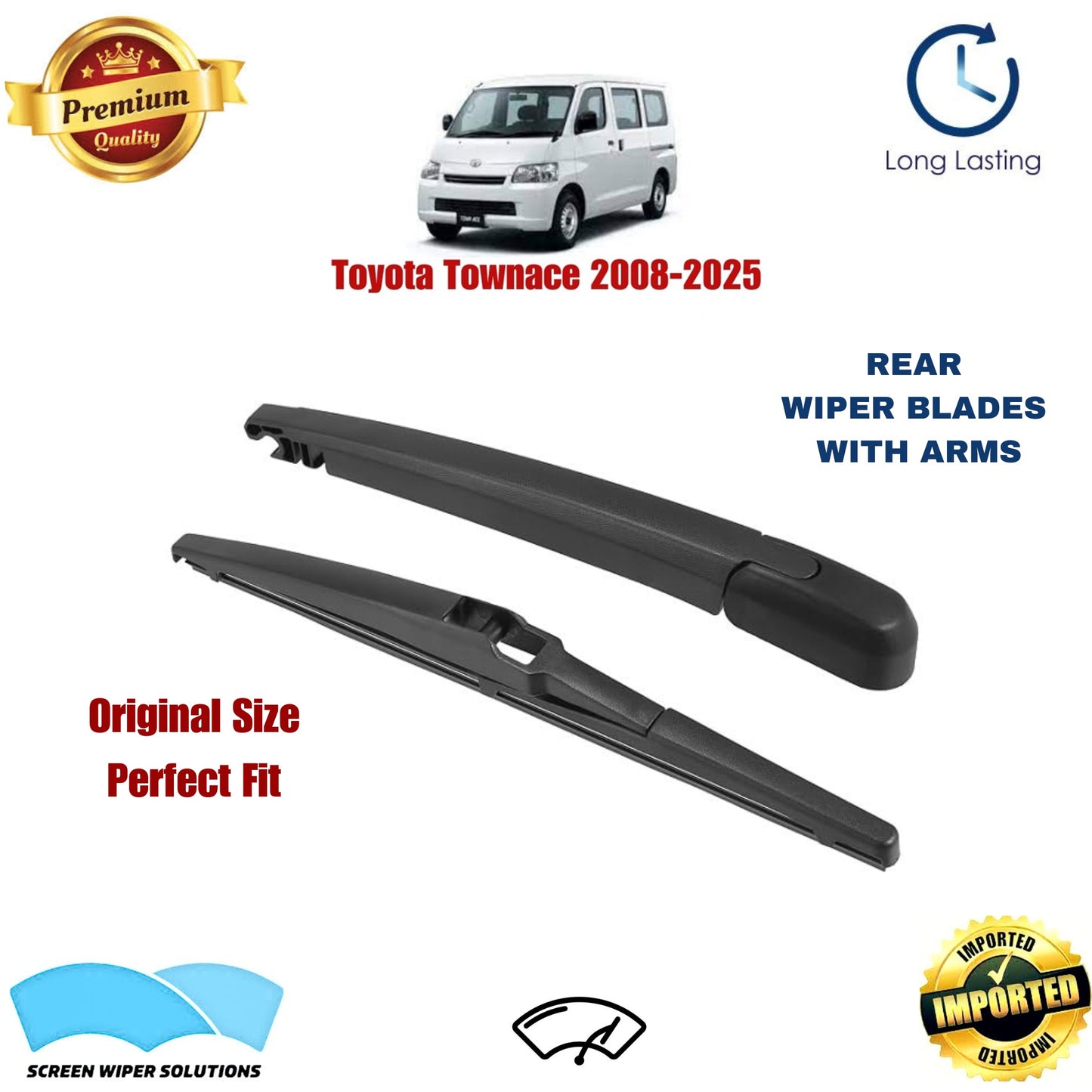 Toyota Townace 2008-2025 Rear Wiper Blade with Arm in Pakistan