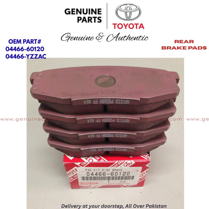 Toyota Tundra 2007-2013 Genuine Rear Brake Pads 04466-60120 Pakistan