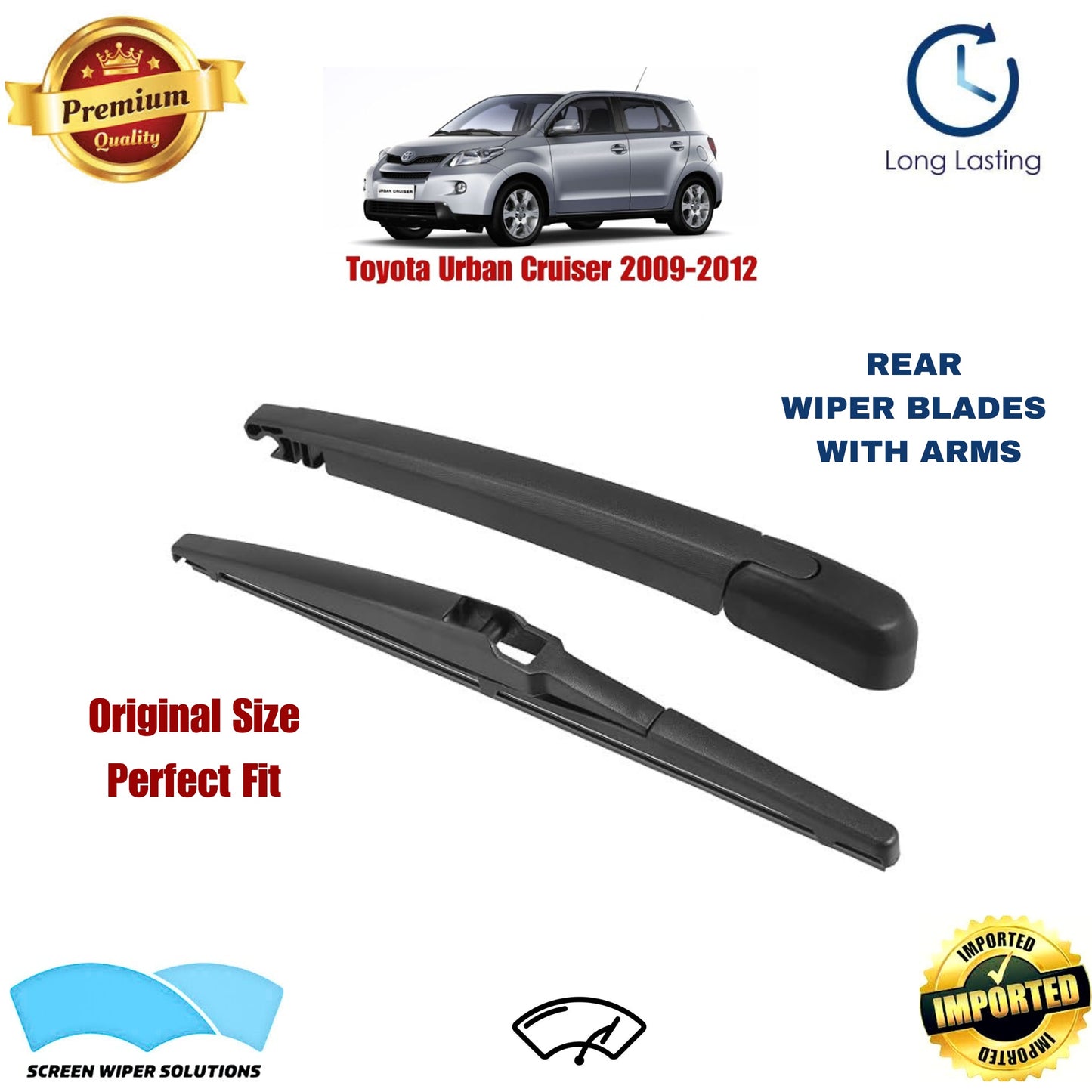 Toyota Urban Cruiser 2009-2012 Rear Wiper Blade with Arm in Pakistan