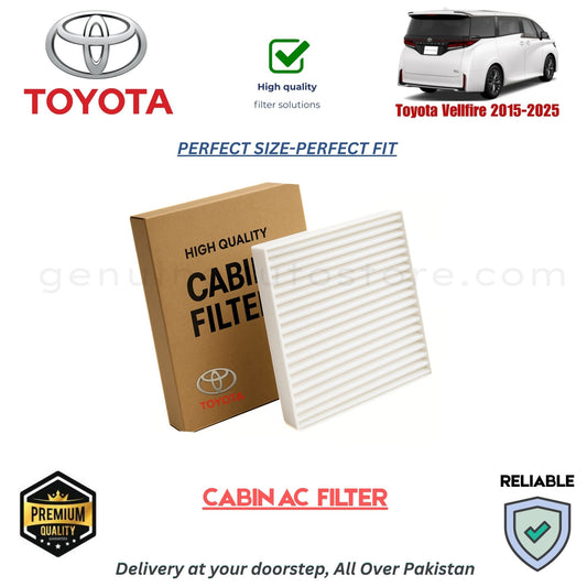 Toyota Vellfire 2015-2025 CABIN AC FILTER in Pakistan. 100% Genuine, Reliable, Best Price, Cash on Delivery Available 