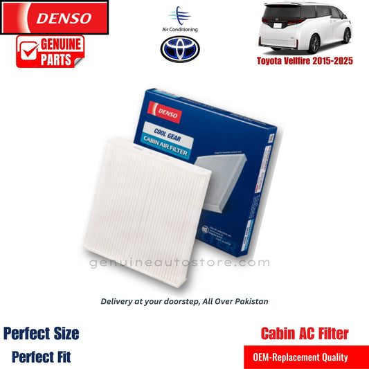 Toyota Vellfire 2015-2025 Denso Genuine Cabin Ac Filter in Pakistan. 100% Genuine, Reliable, Best Price, Cash on Delivery Available   