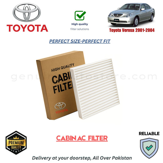 Toyota Verosa 2001-2004 CABIN AC FILTER in Pakistan. 100% Genuine, Reliable, Best Price, Cash on Delivery Available 