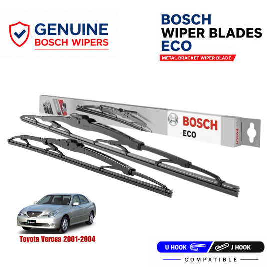 Bosch Genuine metal front wiper set for Toyota Verosa 2001-2004, pair of two