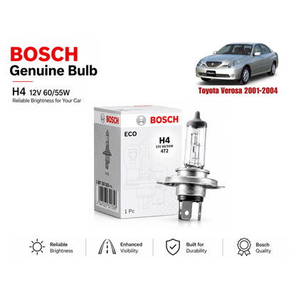Toyota Verosa 2001-2004 Headlight Bulb Bosch in Pakistan 