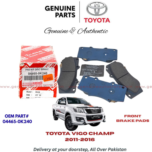 Toyota Vigo Champ 2011-2016 Genuine Front Brake Pads 04465-0K240 Pakistan