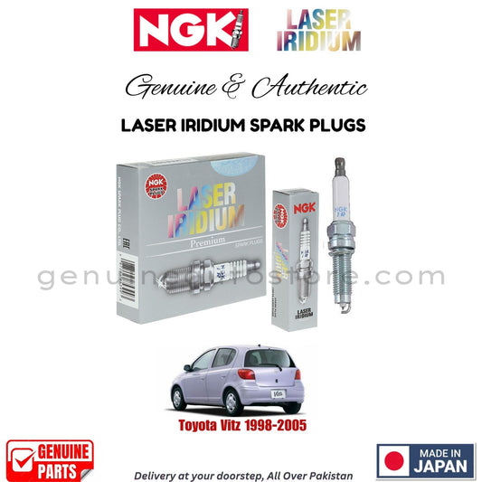 Toyota Vitz 1998-2005 NGK LASER IRIDIUM SPARK PLUGS in Pakistan. 100% Genuine, Reliable, Best Price, Cash on Delivery Available