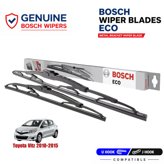 Bosch Genuine metal front wiper set for Toyota Vitz 2010-2015, pair of two