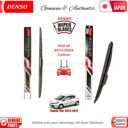 Toyota Vitz 2014-2017 DENSO JAPAN WIPER BLADE SET in Pakistan. 100% Genuine, Original, Best Price, Cash on Delivery Available