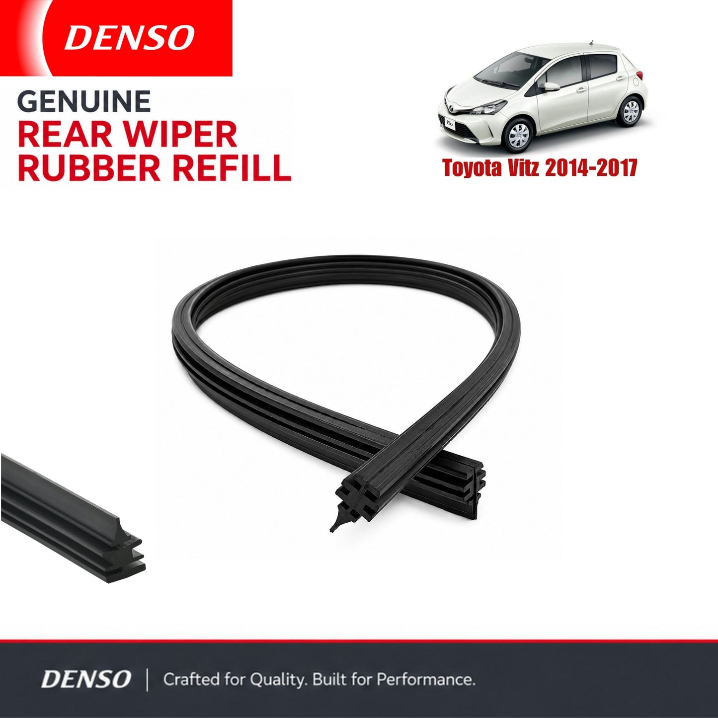 Denso Genuine rear wiper rubber for Toyota Vitz 2014-2017