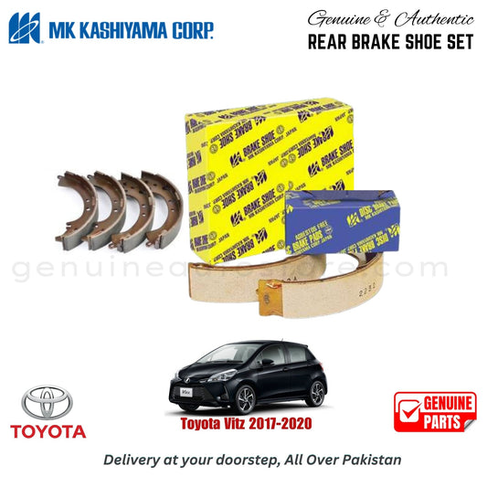 Toyota Vitz 2017-2020 MK JAPAN REAR BRAKE SHOE SET in Pakistan. 100% Genuine, Reliable, Best Price, Cash on Delivery Available
