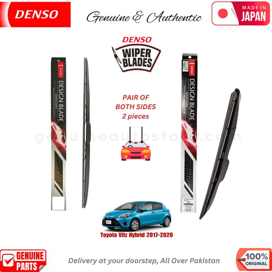 Toyota Vitz Hybrid 2017-2020 DENSO JAPAN WIPER BLADE SET in Pakistan. 100% Genuine, Original, Best Price, Cash on Delivery Available