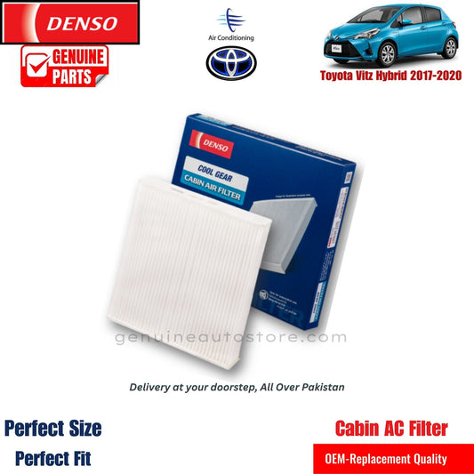 Toyota Vitz Hybrid 2017-2020 Denso Genuine Cabin Ac Filter in Pakistan. 100% Genuine, Reliable, Best Price, Cash on Delivery Available   