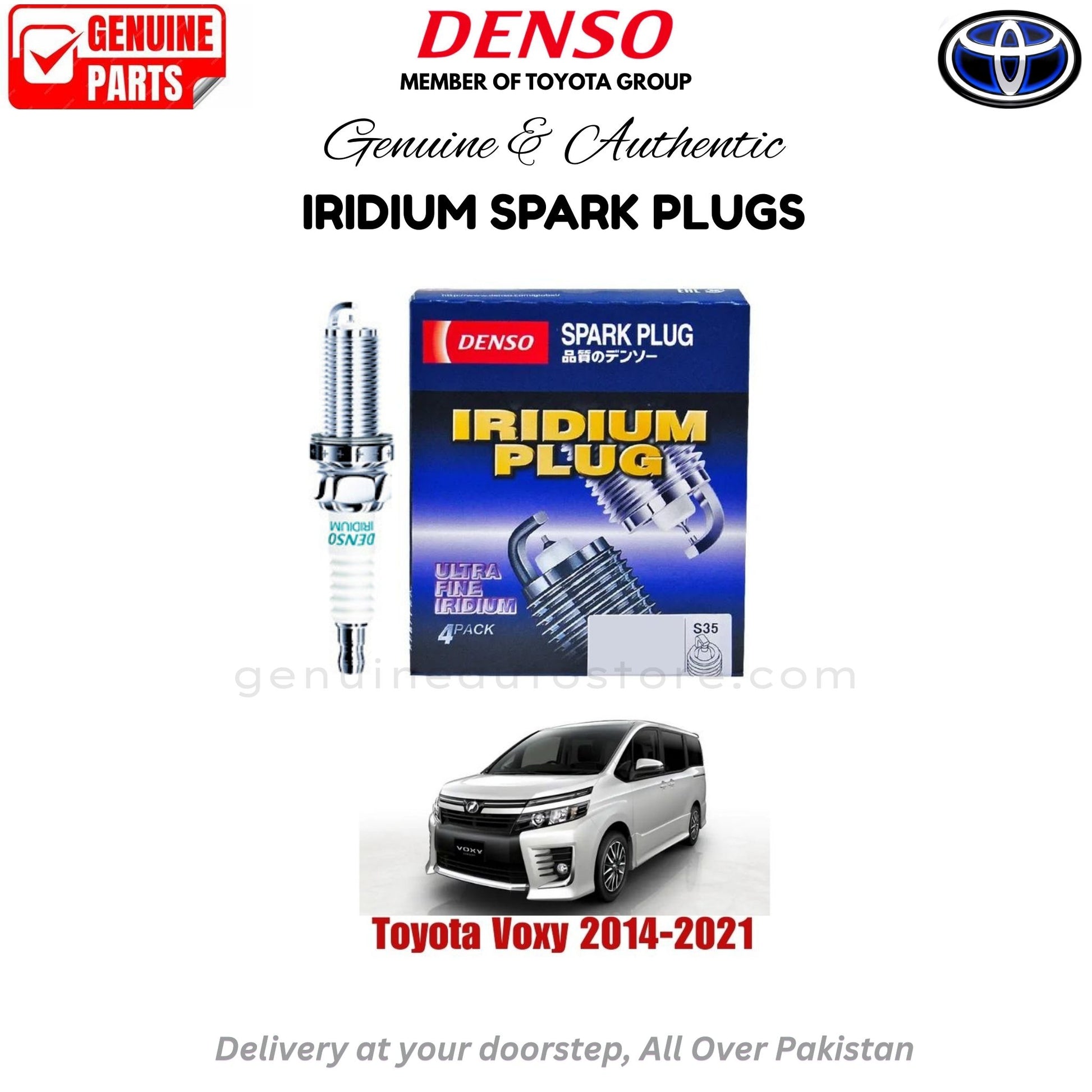 Toyota Voxy  2014-2021 Denso Iridium Spark Plug in Pakistan, 100% Genuine, Reliable, Best Price, Cash on Delivery Available   