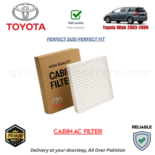 Toyota Wish 2003-2009 CABIN AC FILTER in Pakistan. 100% Genuine, Reliable, Best Price, Cash on Delivery Available 