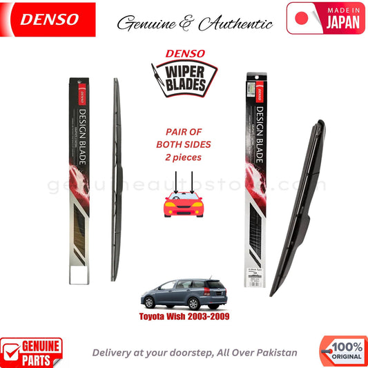 Toyota Wish 2003-2009 DENSO JAPAN WIPER BLADE SET in Pakistan. 100% Genuine, Original, Best Price, Cash on Delivery Available
