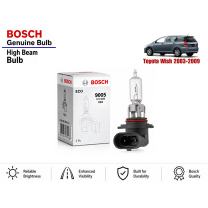 Toyota Wish 2003-2009 High Beam Headlight Bulb Bosch in Pakistan