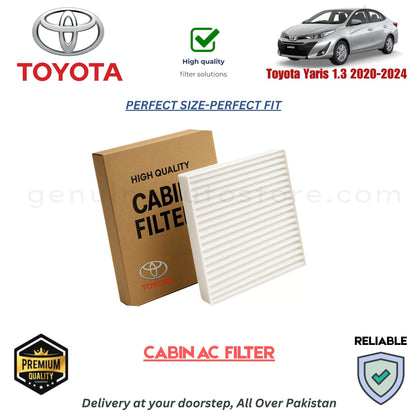 Toyota Yaris 1.3 2020-2024 CABIN AC FILTER in Pakistan. 100% Genuine, Reliable, Best Price, Cash on Delivery Available 