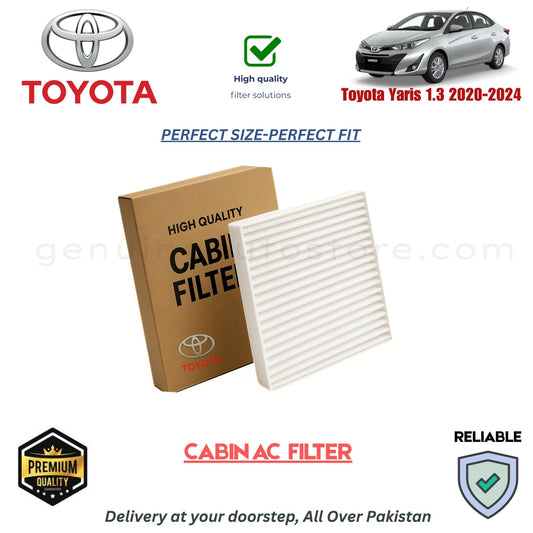 Toyota Yaris 1.3 2020-2024 CABIN AC FILTER in Pakistan. 100% Genuine, Reliable, Best Price, Cash on Delivery Available 
