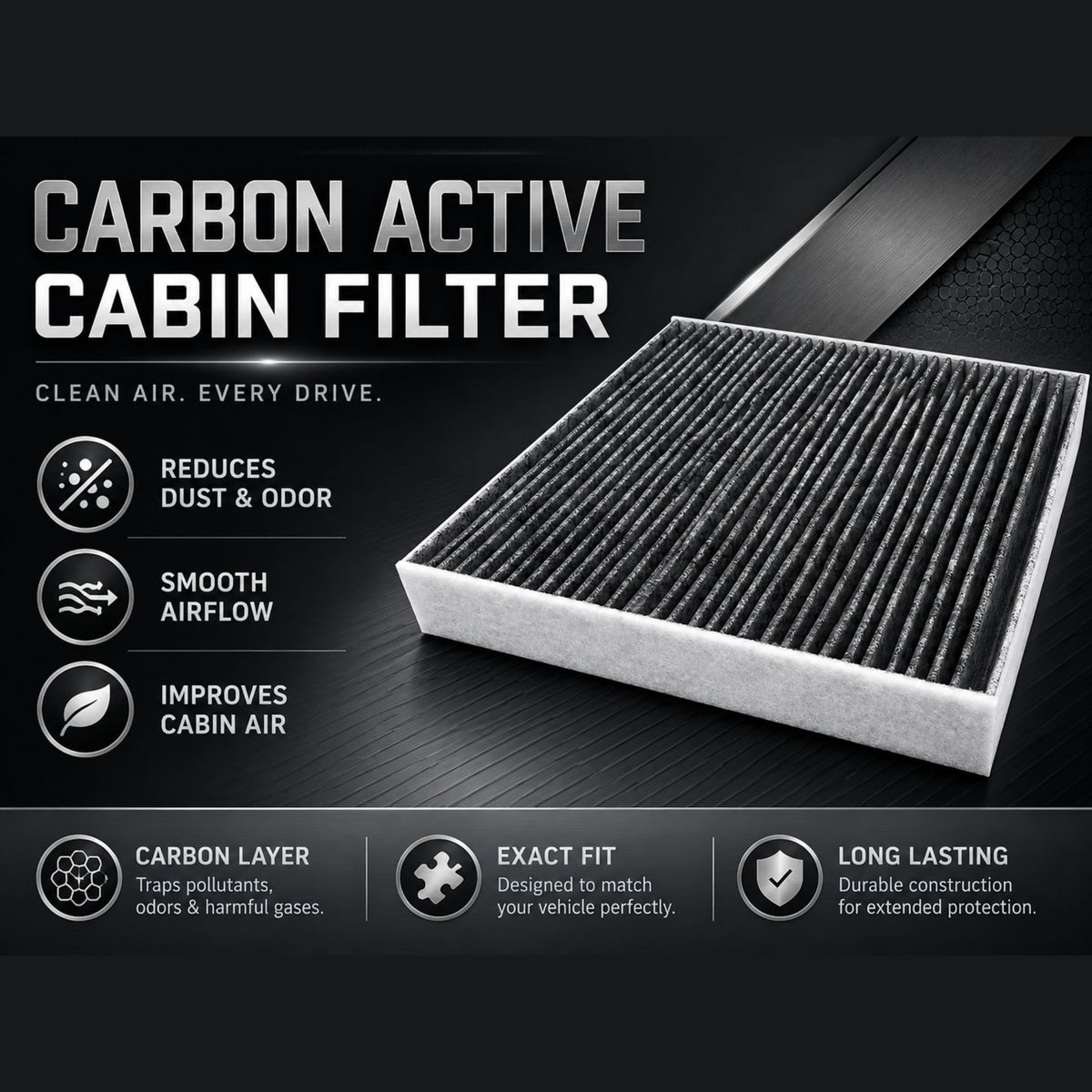 Toyota Yaris 1.5 2020-2024 Cabin Filter Carbon Active