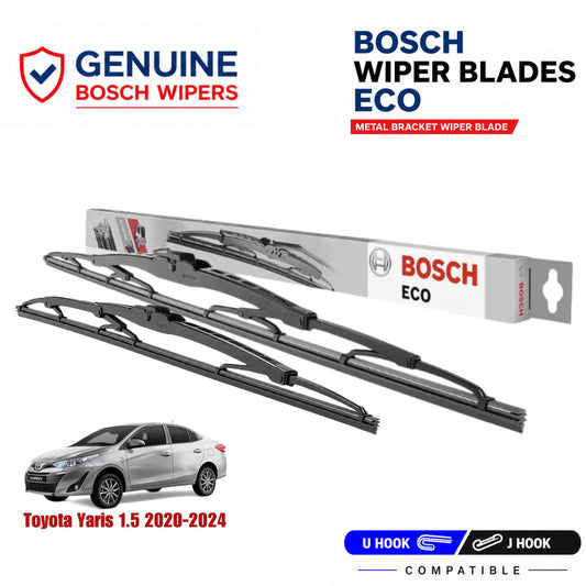 Bosch Genuine metal front wiper set for Toyota Yaris 1.5 2020-2024, pair of two