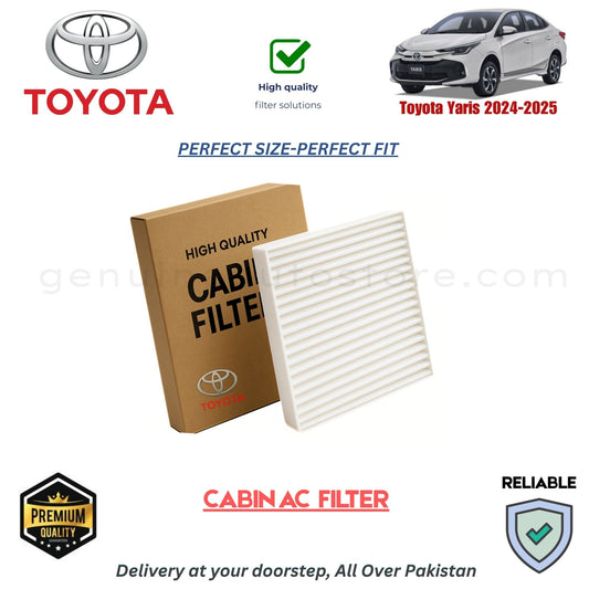 Toyota Yaris 2024-2025 CABIN AC FILTER in Pakistan. 100% Genuine, Reliable, Best Price, Cash on Delivery Available 