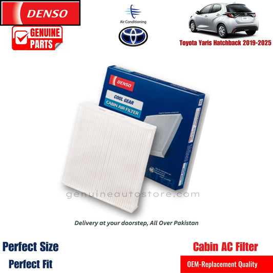 Toyota Yaris Hatchback 2019-2025 Denso Genuine Cabin Ac Filter in Pakistan. 100% Genuine, Reliable, Best Price, Cash on Delivery Available   